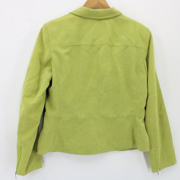 Vintage Conrad C Collection Jacket Womens Green Full Zip Lined Polyester Size 12 - Picture 8 of 10
